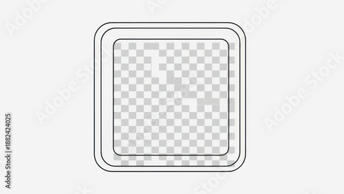 Abstract square icon with rounded borders and checkerboard placeholder background.