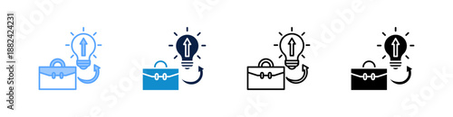 Market Opportunity Multiple Style Icon Set Collection 