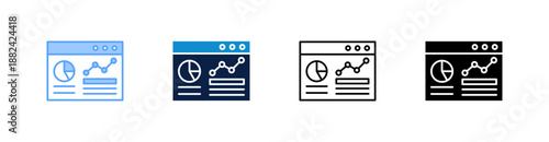 Dashboard Multiple Style Icon Set Collection 