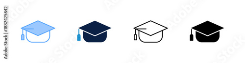 Education Multiple Style Icon Set Collection 