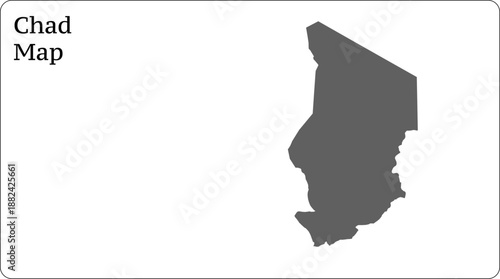 Chad Map World Map Illustration