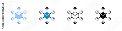 Supply Chain Multiple Style Icon Set Collection 