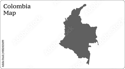Colombia Map World Map Illustration