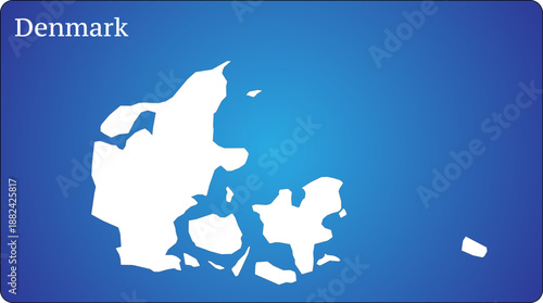 Denmark Map World Map Illustration