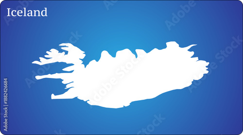 Iceland Map World Map Illustration