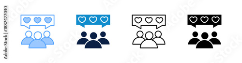 Supporter Multiple Style Icon Set Collection 