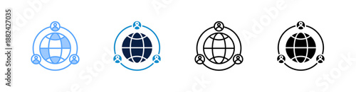 Connection Multiple Style Icon Set Collection 