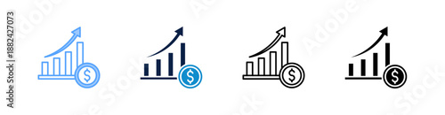 Profit Multiple Style Icon Set Collection 