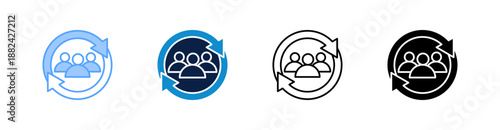 Loyalty Multiple Style Icon Set Collection 