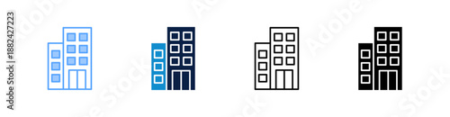 Company Multiple Style Icon Set Collection 