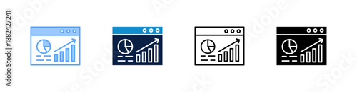 Visualization Multiple Style Icon Set Collection 