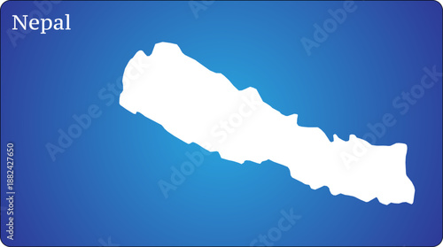 Nepal Map World Map Illustration