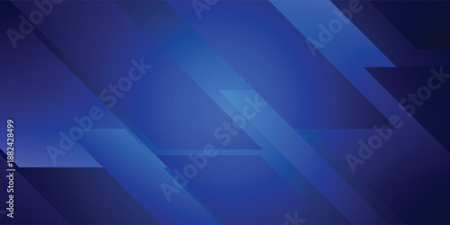 Tableau sur toile Abstract Blue Geometric Background  epsWith Diagonal Stripes For Tech And Design