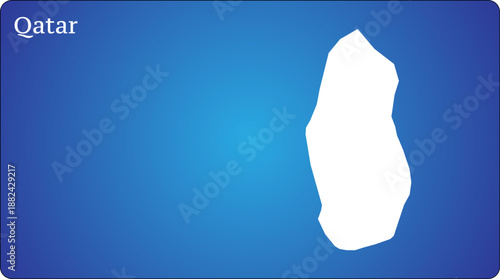 Qatar Map World Map Illustration