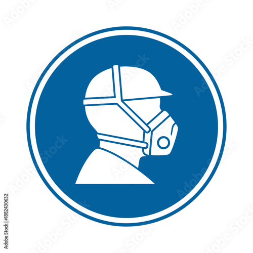 Respiratory Protection Required - Mandatory PPE Safety Sign Energy Industry