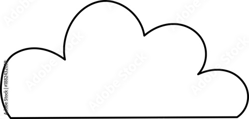 Vector Illustration of a cloud shaped frame for your text.