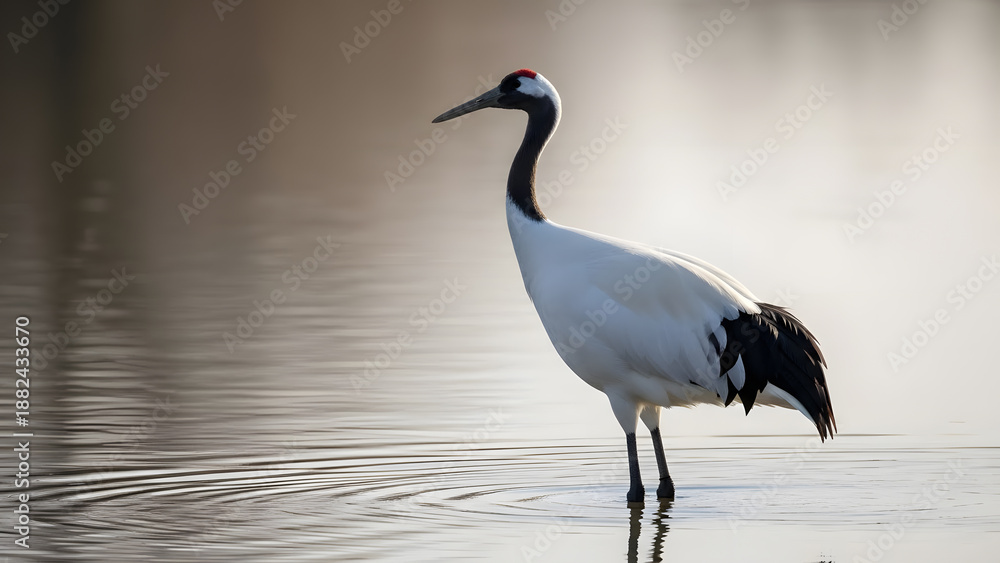Obraz premium Graceful and elegant portrait of a wild animal in its habitat