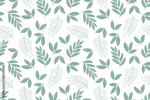 Seamless pattern design with leaves. floral and leaf patterns design for fabric, cotton, wallpaper, satin, gift wrap, carpet, background