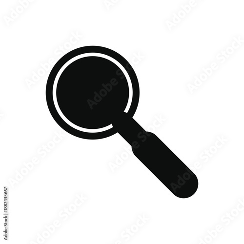 Magnifying Glass Icon for Search and Zoom Concept in Modern UI Design