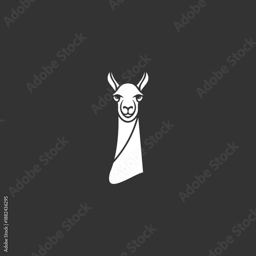 llama Logo design icon illustration