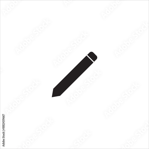 Pen vector icon isolated on white background. Flat design pen symbol icon for UI elements.