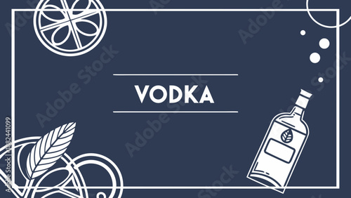 Vintage banner design set featuring vector illustrations of an abstract background with flowers and a restaurant menu symbol for business art