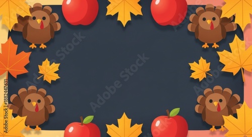 A Frame Painted in Autumn Colors