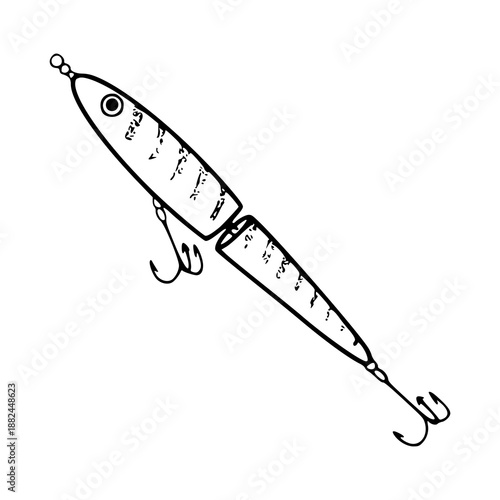 professional fishing equipment icon isolated on white background