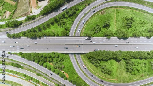 Cheongna IC Aerial View of Incheon International Airport Expressway