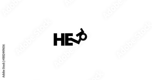 dynamic animation of greeting text, 4k animation