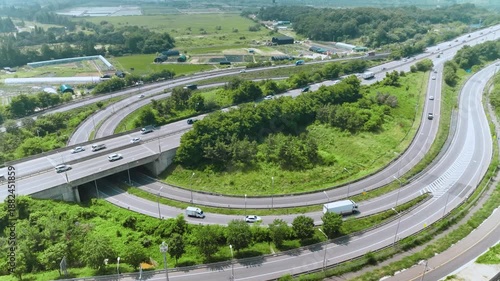 Cheongna IC Aerial View of Incheon International Airport Expressway