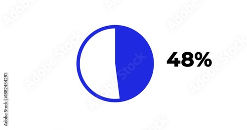 An animated countdown timer that is 100%  simple and clean motion design, 4k animation 