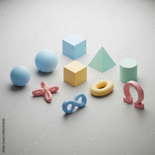 colorful cubes with colorful color