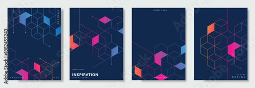 Modern luxury invitation card. Premium design illustration for gala card, grand opening, party invitation.