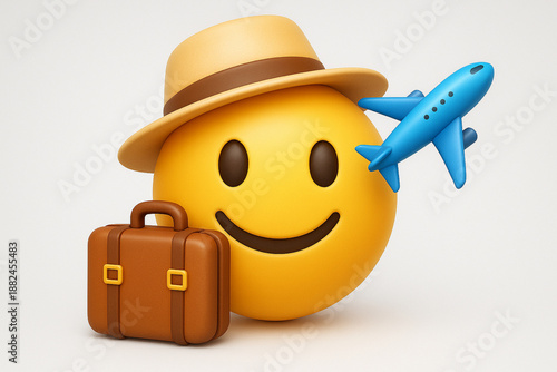 3d emoji traveling