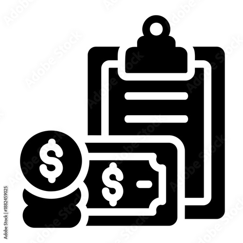 Budget planning Solid icon