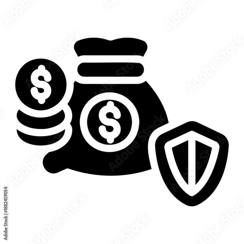 Financial security Solid icon