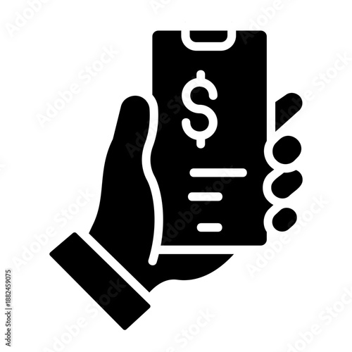 Mobile payment Solid icon