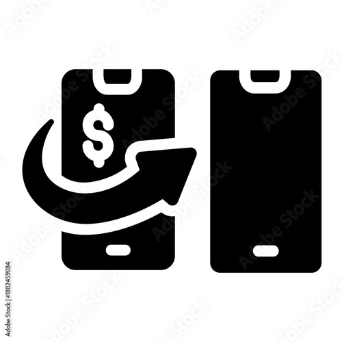Money transfer Solid icon
