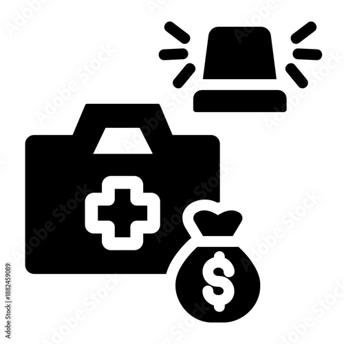 Emergency fund Solid icon