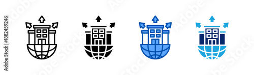 expansion icon set multiple style collection