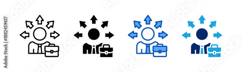 opportunity icon set multiple style collection