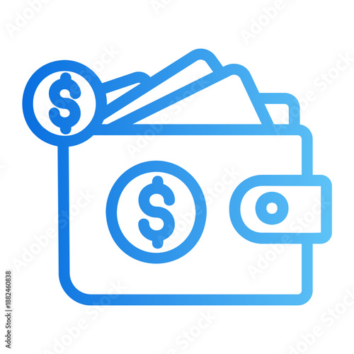 Wallet Line Gradient Icon