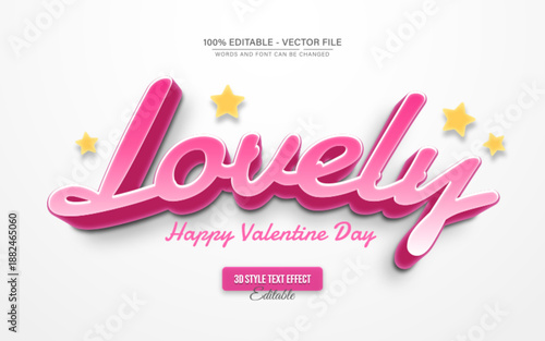 Lovely Pink Text Effect – Editable Romantic Typography Style