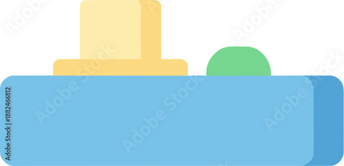 Simple Flat Style Game Console Controller Joypad Device Gadget Illustration