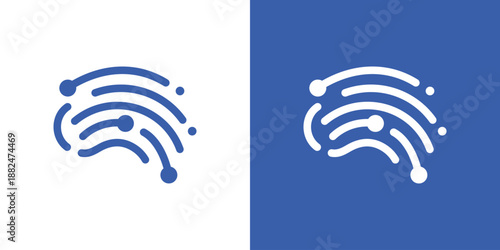 Dual meaning logo combining a brain and technology elements, symbolizing intelligence, innovation, artificial intelligence, and advanced digital thinking.