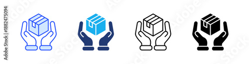 Product Management Multiple Style Icon Set Vector 