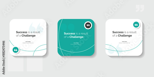 Set Bubble testimonial banner, quote, infographic. Social media post template designs for quotes. Empty speech bubbles, quote bubbles and text box