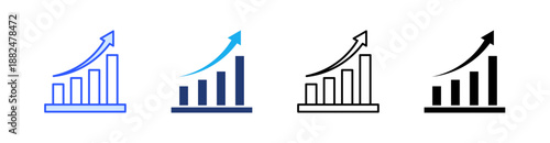 Trends Multiple Style Icon Set Vector 