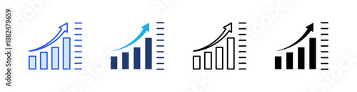 Measure Multiple Style Icon Set Vector 